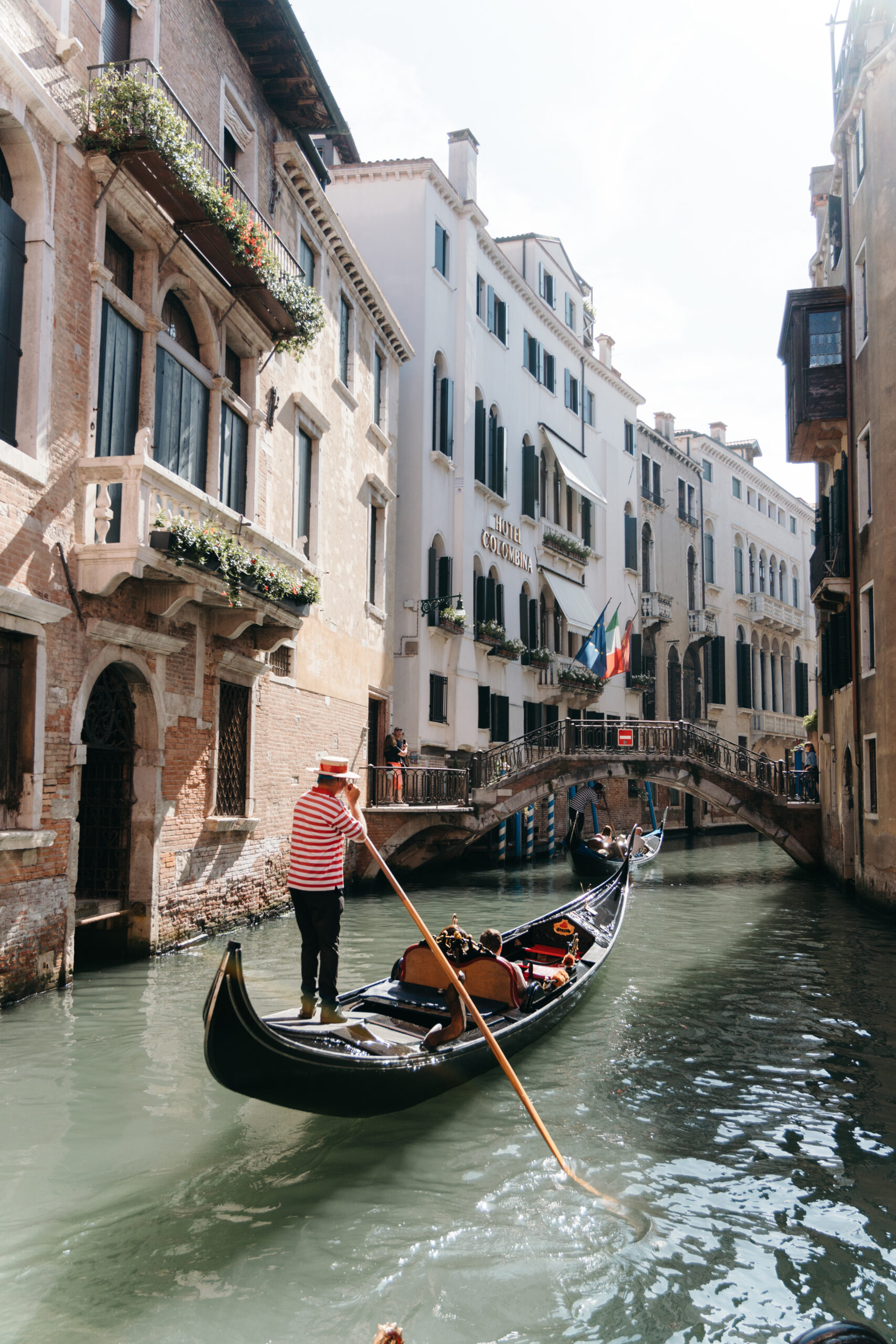 Gondel in Venedig bei einer Hochzeit